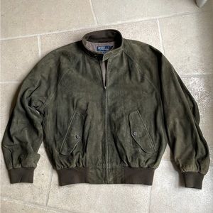 Vintage Men’s Polo Ralph Lauren Suede Jacket, Large